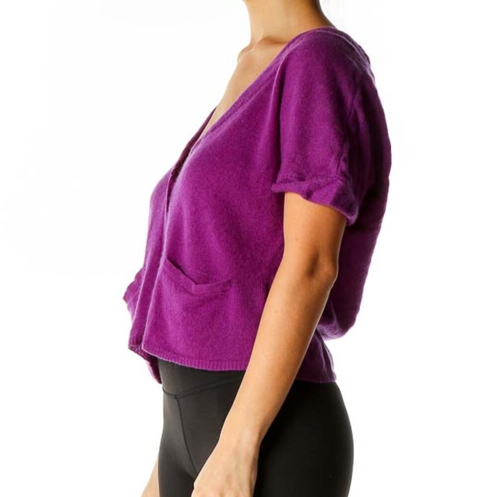 Qi Purple Cardigan - Picture 2 of 3